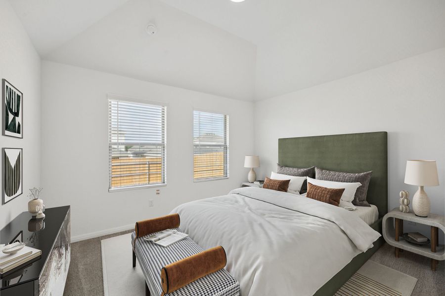 Primary Suite in the Redbud home plan by Trophy Signature Homes - REPRESENTATIVE PHOTO