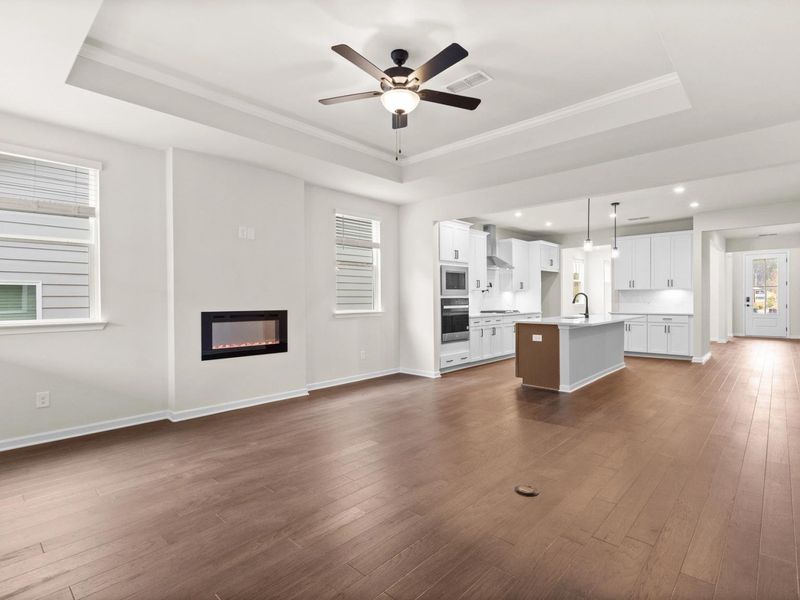 Representative unfurnished interior of a home built from the The Glenwood D by Davidson Homes LLC in Kelly Preserve, Loganville (Image 30).