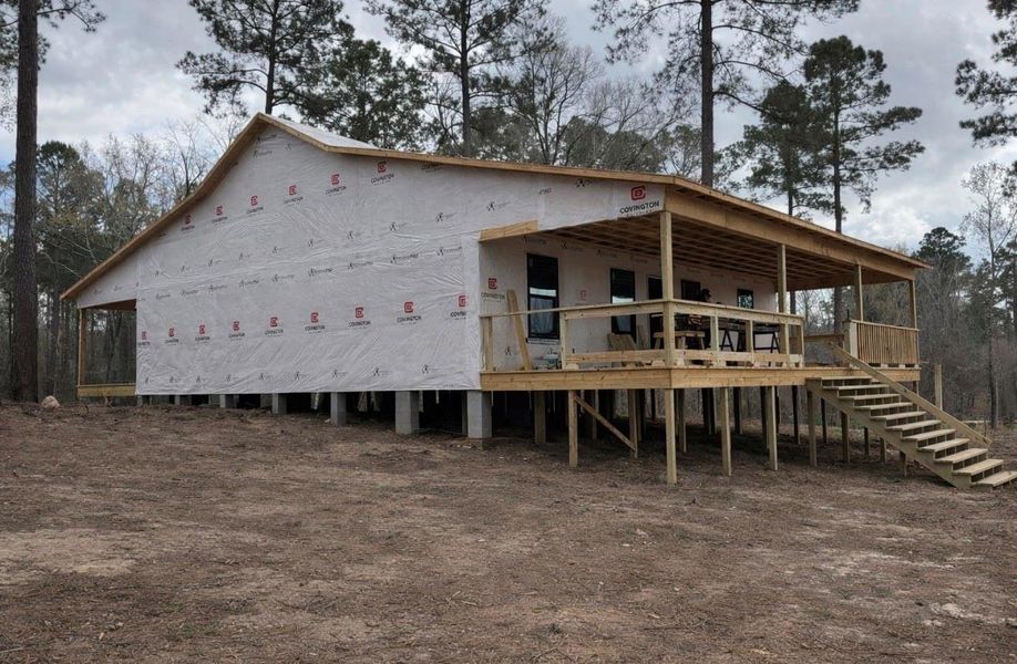 In-progress construction of a new home in , Broaddus, TX (Image 4).