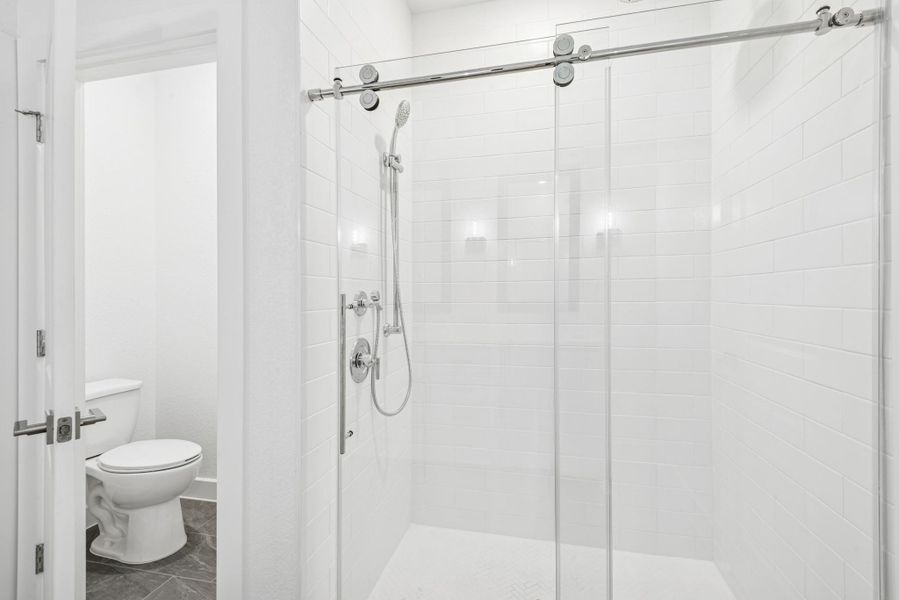 Large walk-in shower