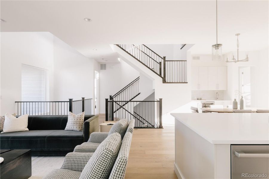 Furnished interior view inside a new home in Lyric at Ridgegate, Lone Tree (Image 24).