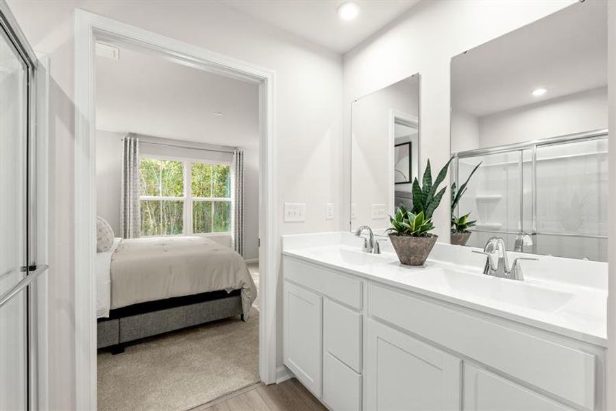 Representative furnished interior of a home built from the Fairview by Ryan Homes in Oakwood Trace, Fairburn (Image 27).