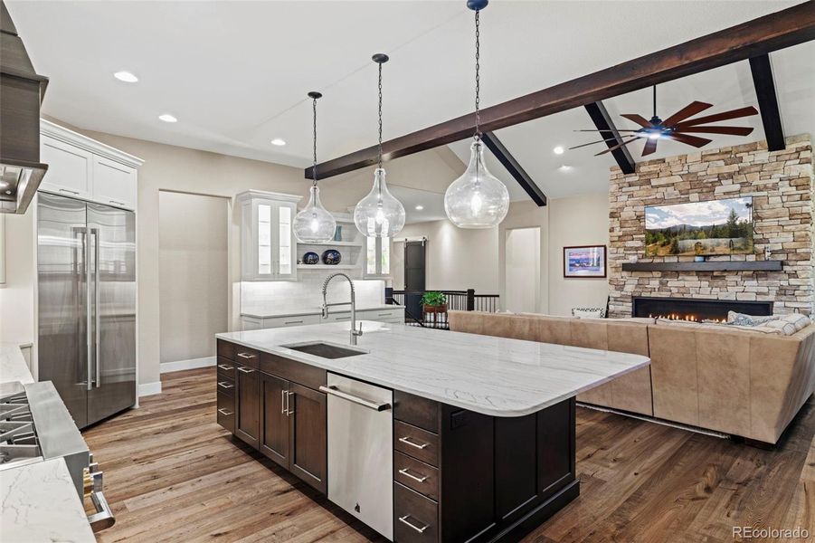 Furnished interior view inside a new home in , Larkspur (Image 14).