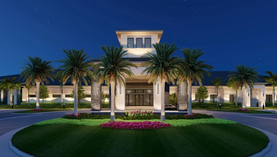 Front exterior of a new home in Valencia Parc at Riverland, Port St. Lucie, FL, highlighting curb appeal (Image 10).
