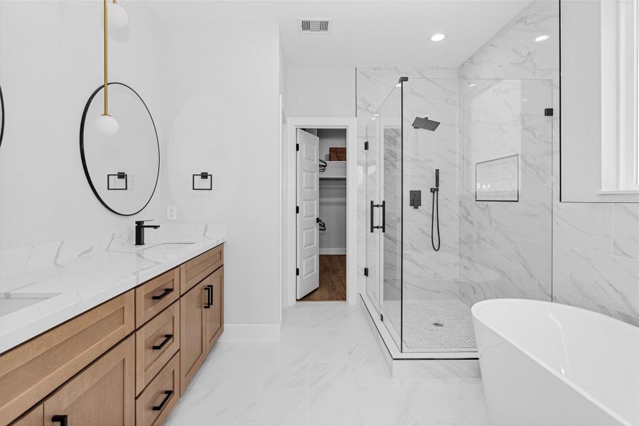 Furnished interior view inside a new home in , Houston (Image 34).