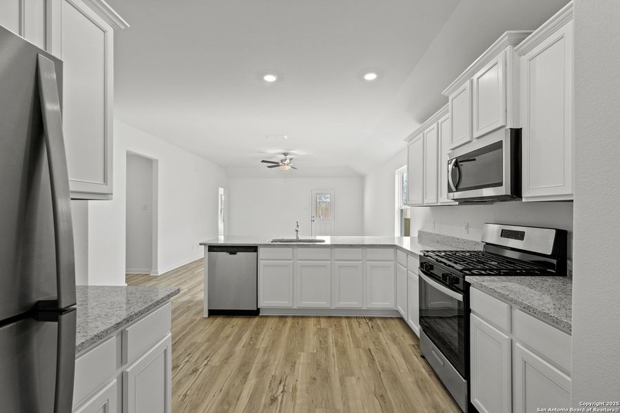 Furnished interior view inside a new home in Preserve at Medina, Von Ormy (Image 3).