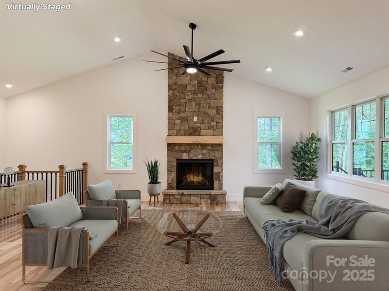 Furnished interior view inside a new home in , Mills River (Image 3).