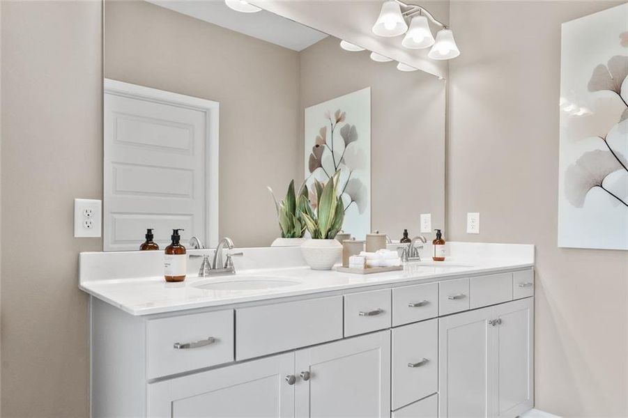 Furnished interior view inside a new home in Summerfield Place, Carrollton (Image 28).