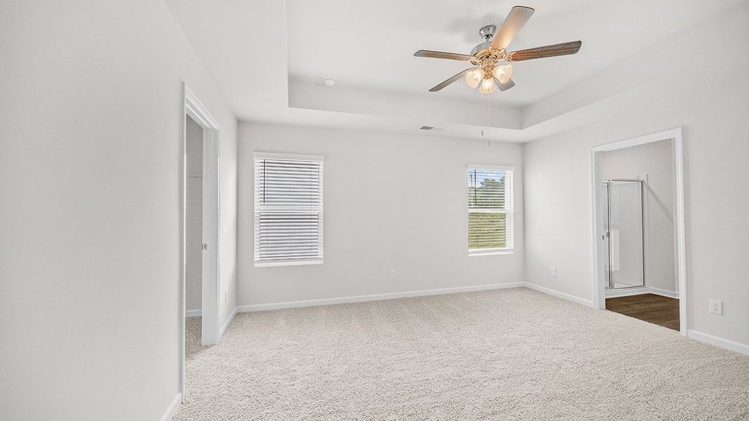 Spacious, unfurnished interior of a new home in The Abbey at Trolley Run Station, Aiken (Image 18). Spacious, unfurnished interior of a new home in The Abbey at Trolley Run Station, Aiken (Image 18).