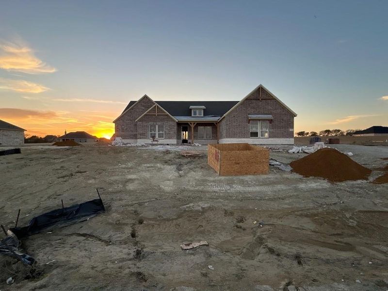 In-progress construction of a new home in Creekview Addition, Van Alstyne, TX (Image 4). In-progress construction of a new home in Creekview Addition, Van Alstyne, TX (Image 4).