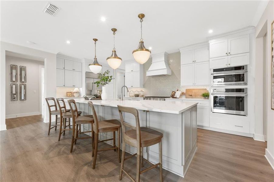 Furnished interior view inside a new home in The Courtyards by The Manor, Alpharetta (Image 43). Furnished interior view inside a new home in The Courtyards by The Manor, Alpharetta (Image 43).