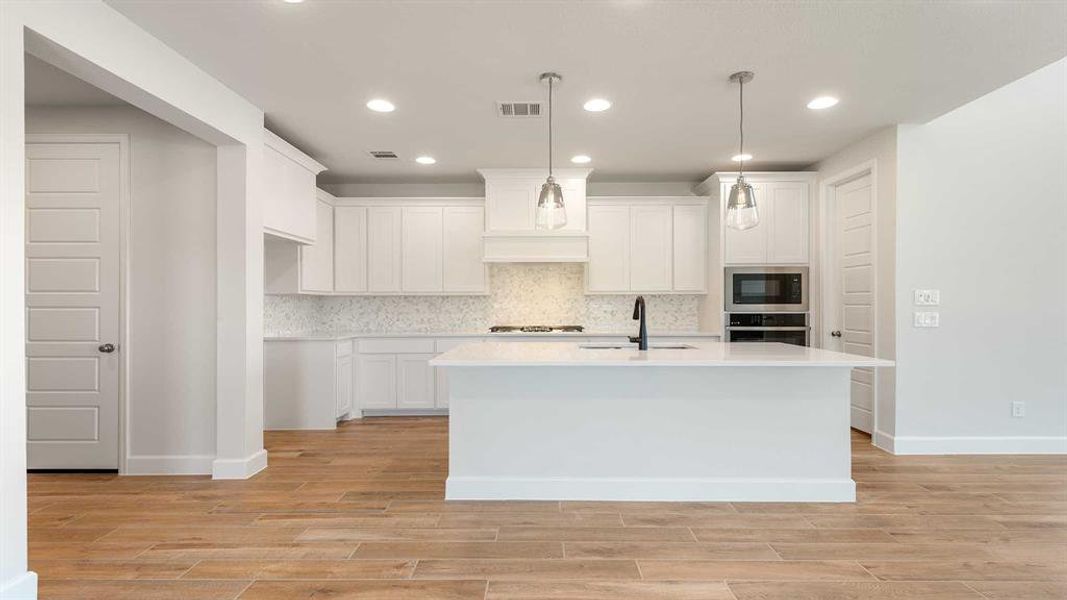 Furnished interior view inside a new home in The Heights At Uptown Celina 45', Celina (Image 9).