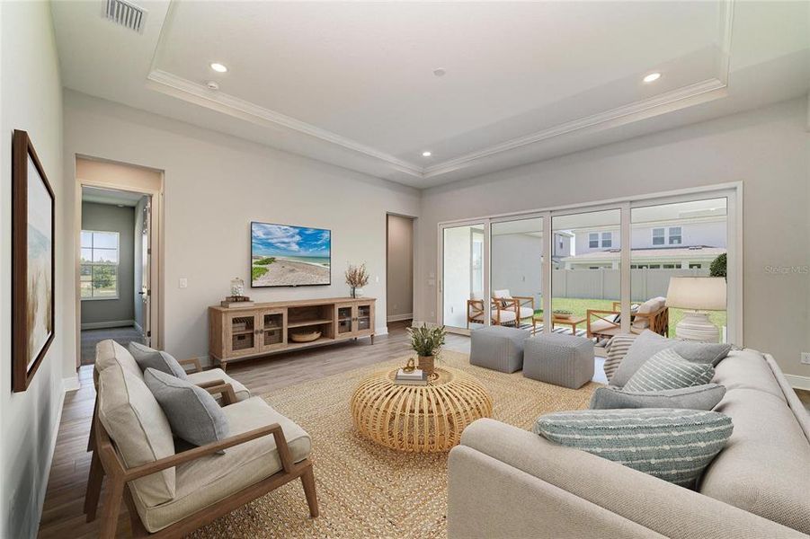 Furnished interior view inside a new home in Pasadena Woods, Pasadena Hills (Image 11).