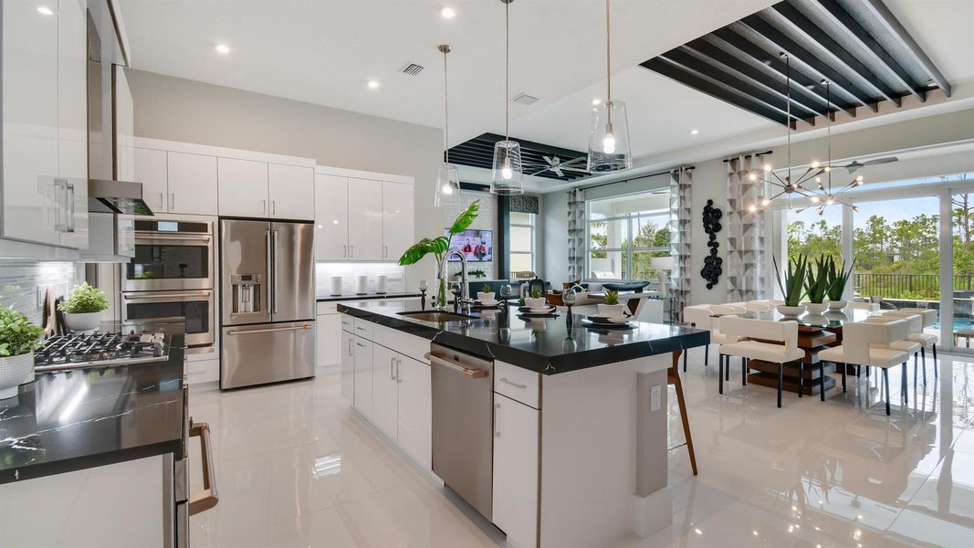 Furnished interior view inside a new home in Mosaic, Port St. Lucie (Image 17).
