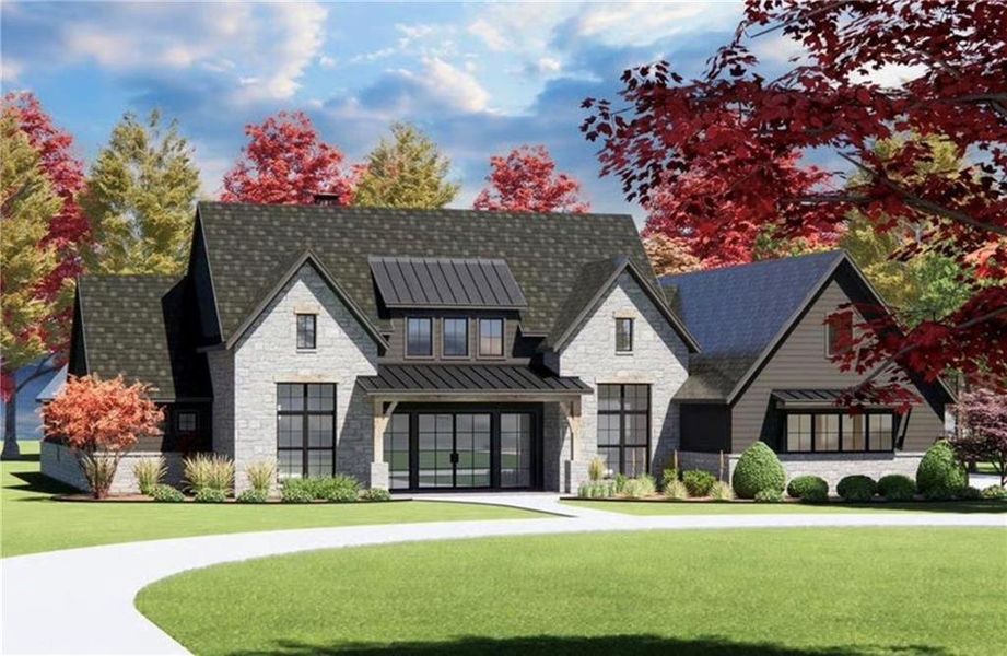 Front exterior of a new home in , Rome, GA, highlighting curb appeal (Image 1). Front exterior of a new home in , Rome, GA, highlighting curb appeal (Image 1).