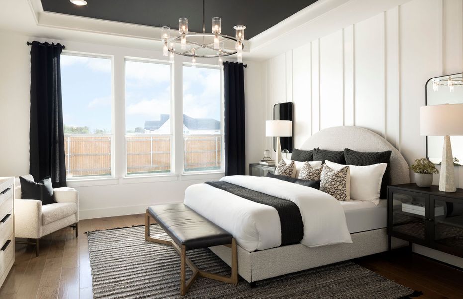 Furnished interior view inside a new home in 6 Creeks, Kyle (Image 11).