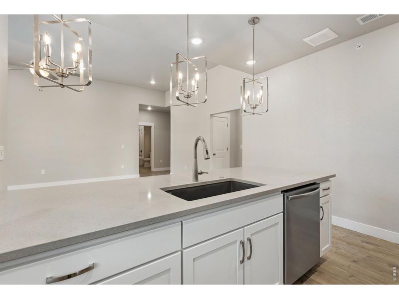 Furnished interior view inside a new home in Northfield at Old Town - Vista Collection, Fort Collins (Image 9).