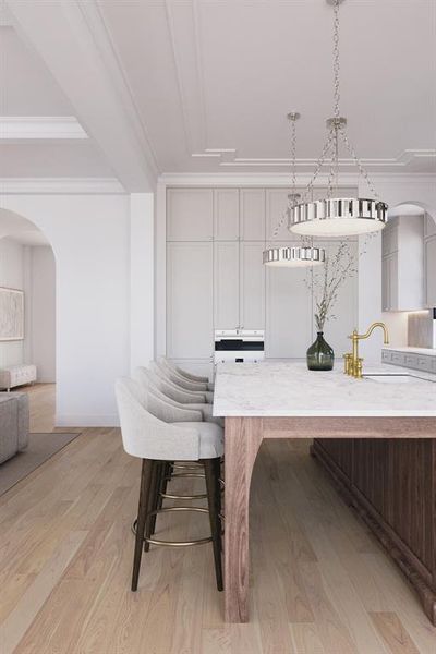 Furnished interior view inside a new home in , Dallas (Image 13).