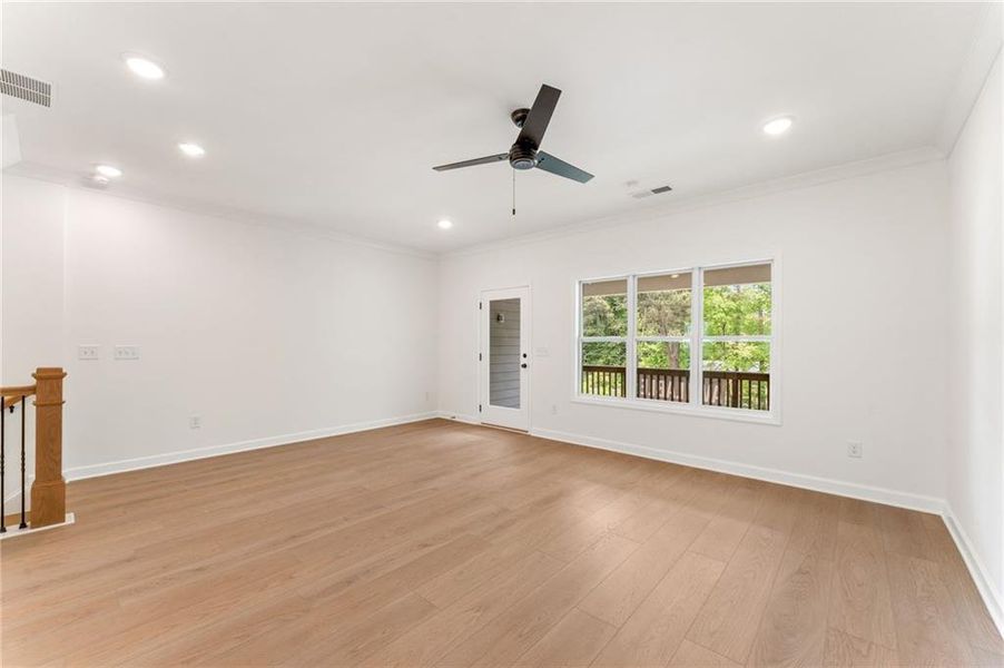 Spacious, unfurnished interior of a new home in Townes at South Main, Kennesaw (Image 28).