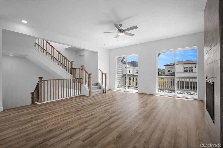Spacious, unfurnished interior of a new home in Trailside at Cottonwood Creek, Colorado Springs (Image 21). Spacious, unfurnished interior of a new home in Trailside at Cottonwood Creek, Colorado Springs (Image 21).