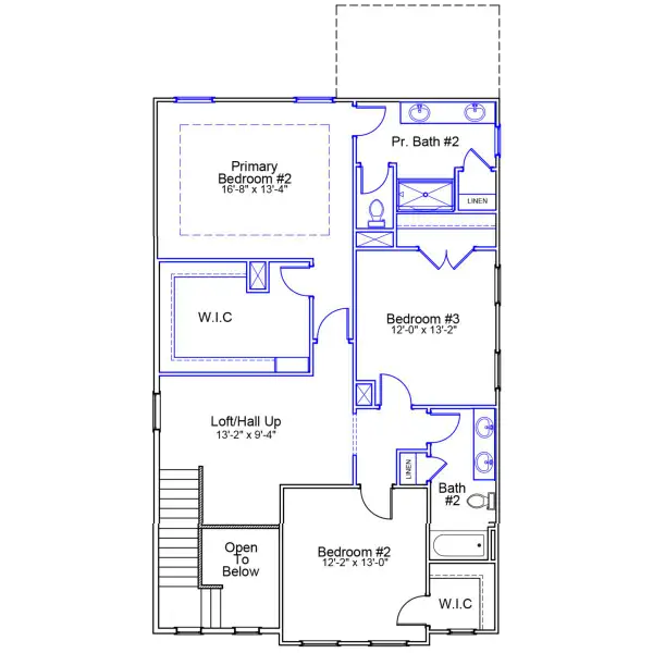 2D floor plan layout of this home in Sweetbrier, Durham, NC (Image 3).