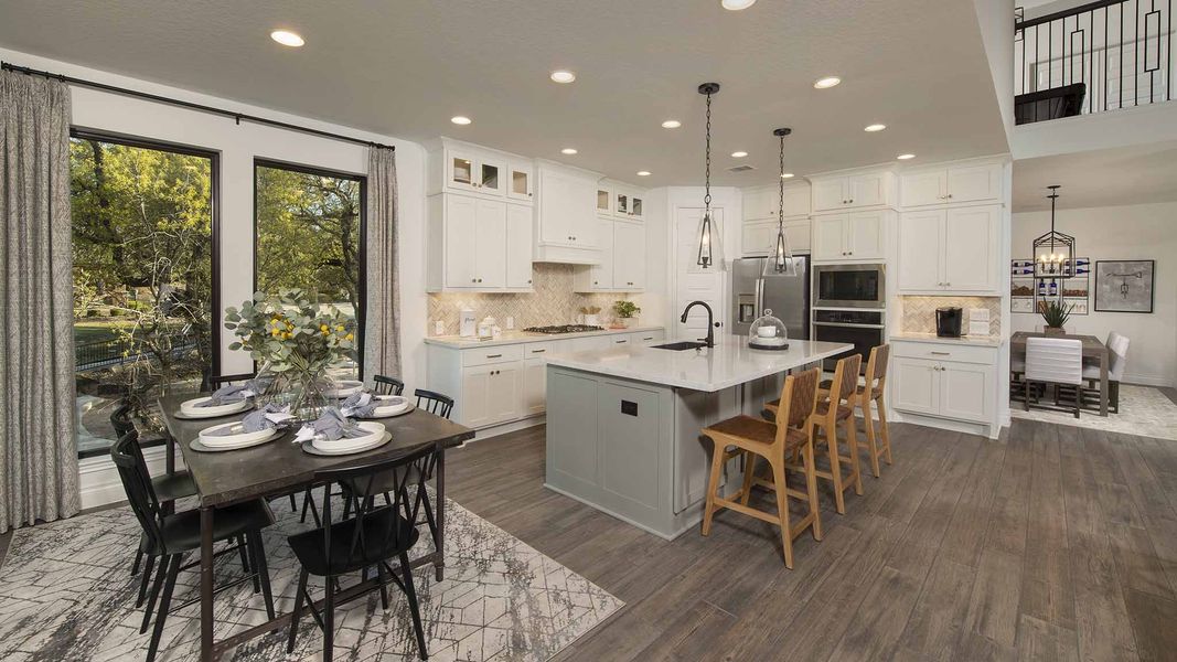 Furnished interior view inside a new home in Santa Rita Ranch - Eldorado, Liberty Hill (Image 49).