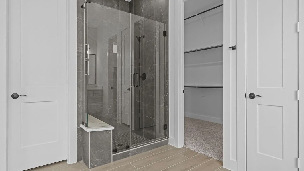 Furnished interior view inside a new home in Elyson 60's, Katy (Image 11). Furnished interior view inside a new home in Elyson 60's, Katy (Image 11).