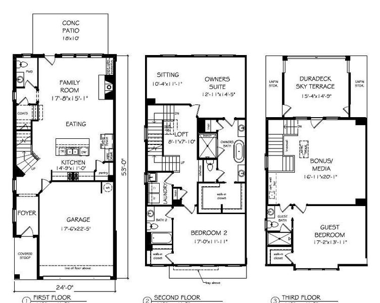 2D floor plan layout of this home in Devin's Shire, Kennesaw, GA (Image 3).