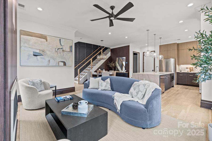 Furnished interior view inside a new home in , Charlotte (Image 11). Furnished interior view inside a new home in , Charlotte (Image 11).