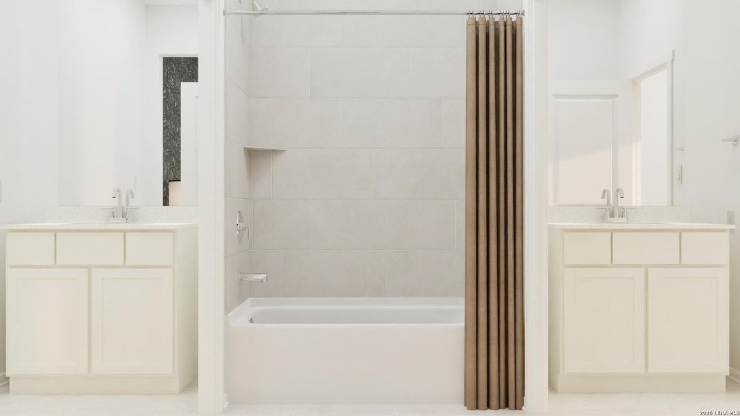 Furnished interior view inside a new home in Brookmill, San Antonio (Image 32).