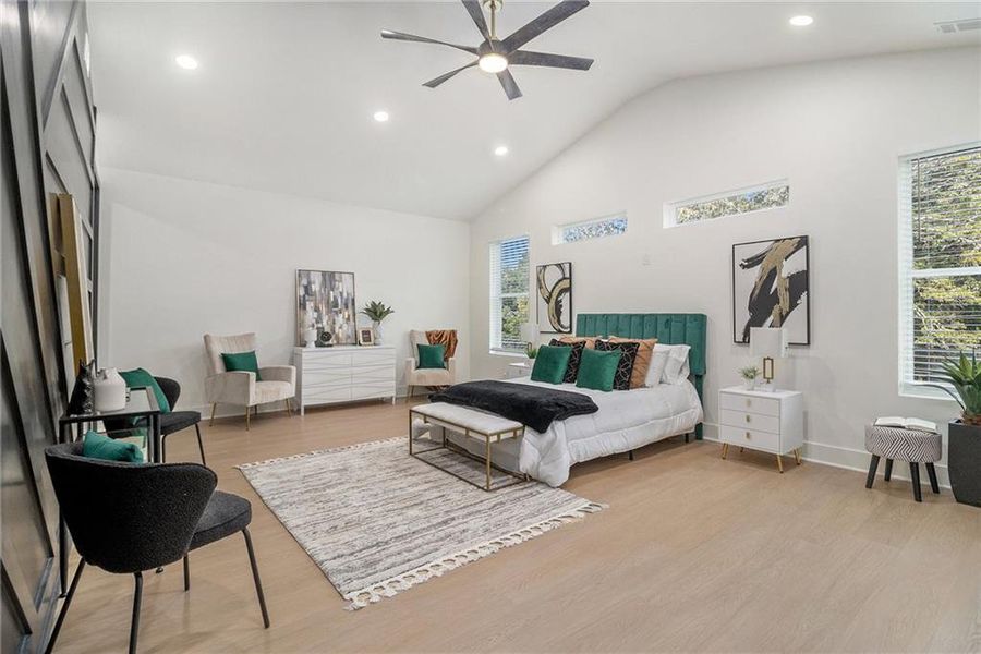 Furnished interior view inside a new home in , Atlanta (Image 8).