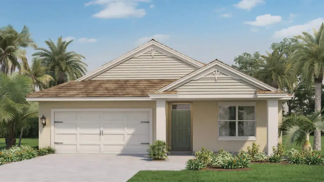 Representative exterior photo of a completed home built from the Cali by D.R. Horton in James Landing, Leesburg, FL (Image 21).