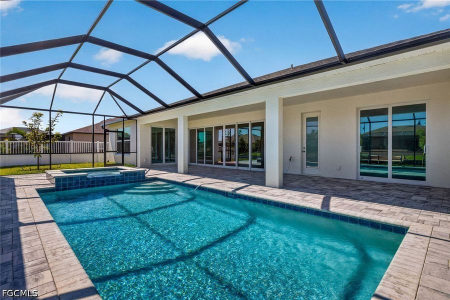 Exterior details and patio area of a home in Cape Coral, Cape Coral (Image 18).