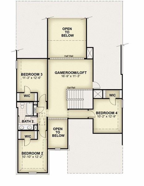 2D floor plan layout for the Hero by Rockwell Homes in Creekside, Royse City, TX (Image 49). 2D floor plan layout for the Hero by Rockwell Homes in Creekside, Royse City, TX (Image 49).
