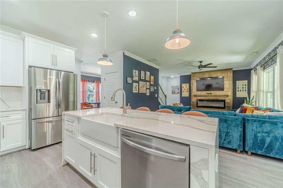 Furnished interior view inside a new home in , Snellville (Image 27).