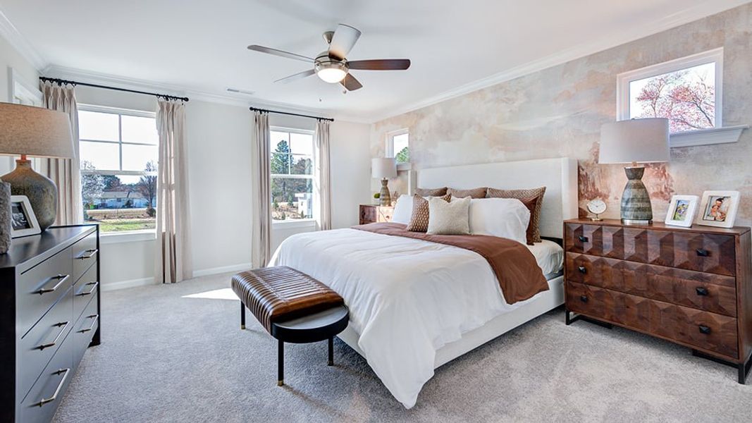Furnished interior view inside a new home in Forestville Station, Wake Forest (Image 4).