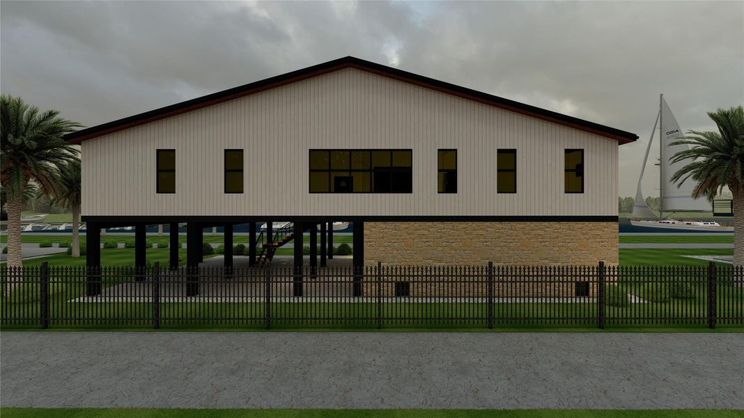 Exterior details and patio area of a home in , San Leon (Image 3).