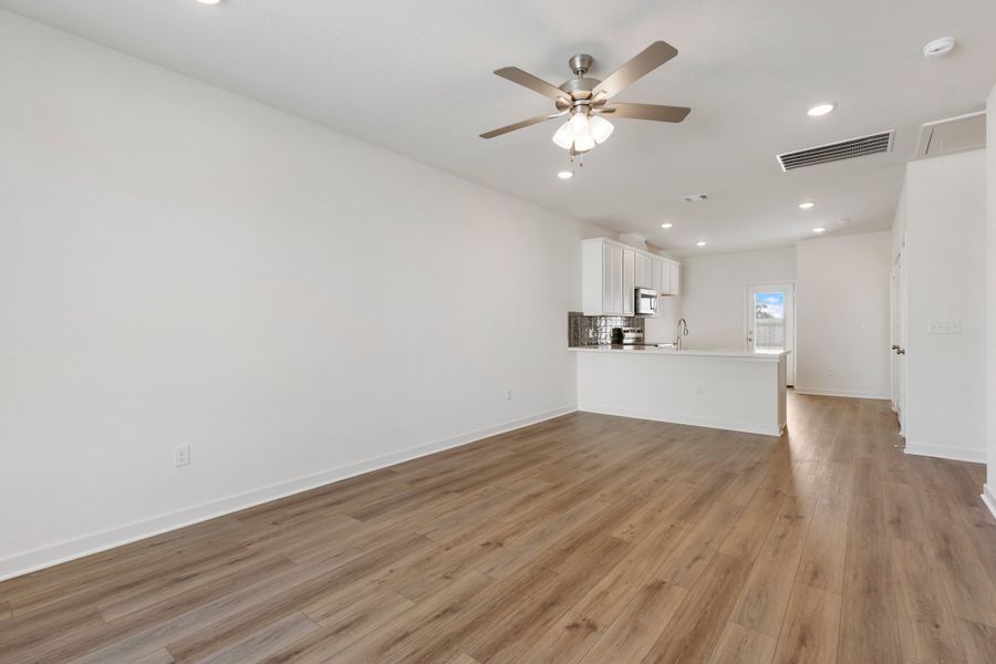 Spacious, unfurnished interior of a new home in Townhomes at Yaupon Trails, Bryan (Image 6). Spacious, unfurnished interior of a new home in Townhomes at Yaupon Trails, Bryan (Image 6).