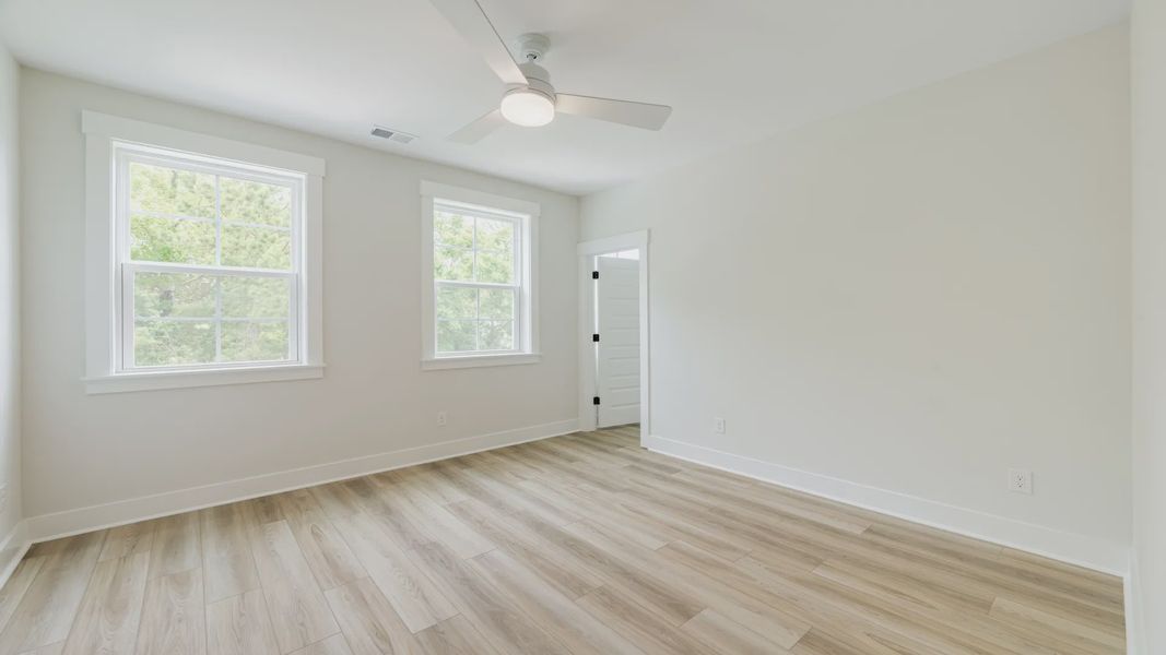 Furnished interior view inside a new home in Oak Landing, Mount Pleasant (Image 14). Furnished interior view inside a new home in Oak Landing, Mount Pleasant (Image 14).