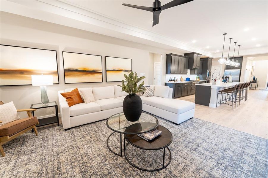 Furnished interior view inside a new home in , Little Elm (Image 24). Furnished interior view inside a new home in , Little Elm (Image 24).