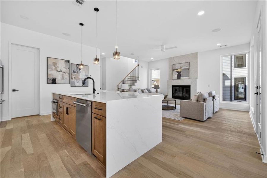 Furnished interior view inside a new home in , Atlanta (Image 8). Furnished interior view inside a new home in , Atlanta (Image 8).