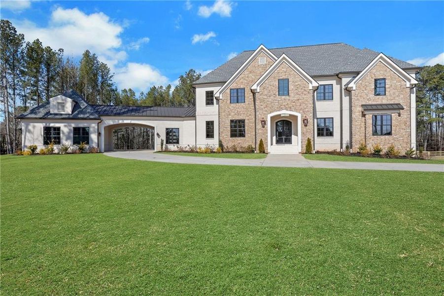 Front exterior of a new home in , Milton, GA, highlighting curb appeal (Image 30).
