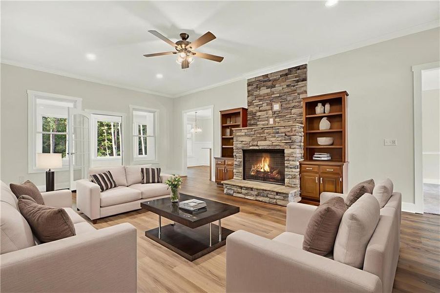 Furnished interior view inside a new home in , Canton (Image 6).