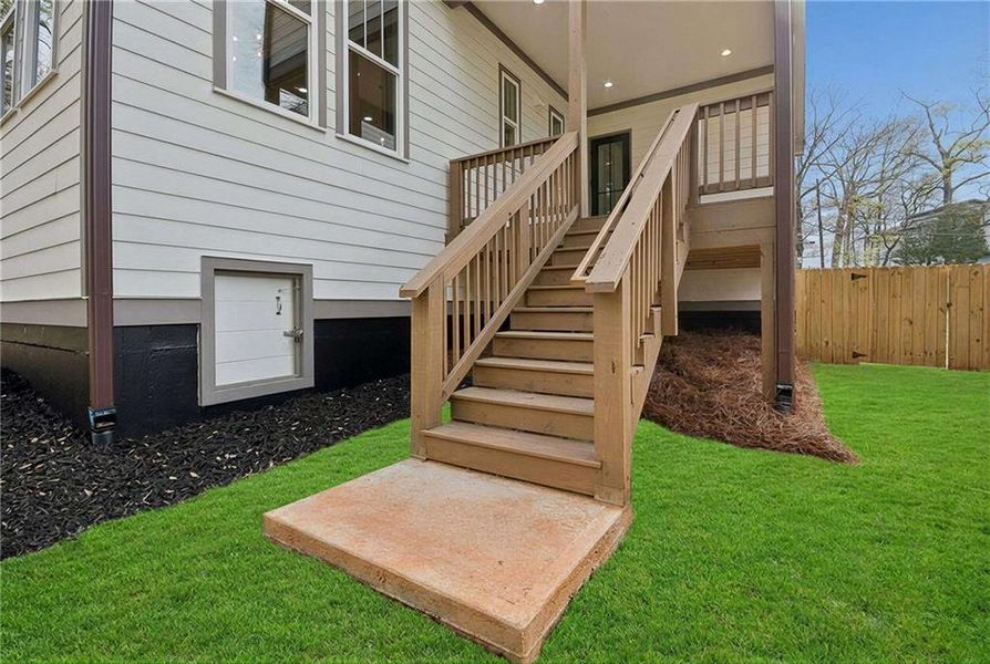 Exterior details and patio area of a home in , Atlanta (Image 29). Exterior details and patio area of a home in , Atlanta (Image 29).