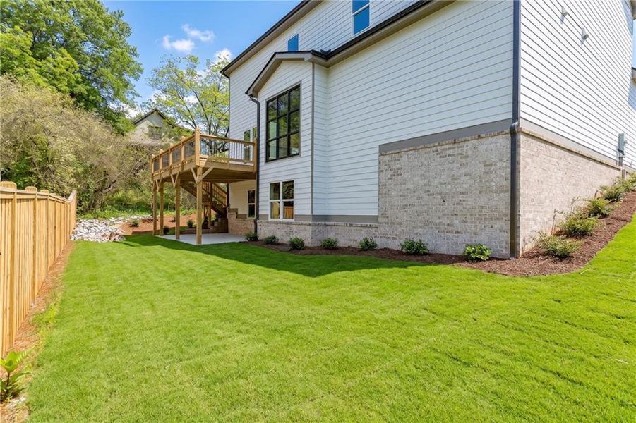 Exterior details and patio area of a home in , Buford (Image 4).