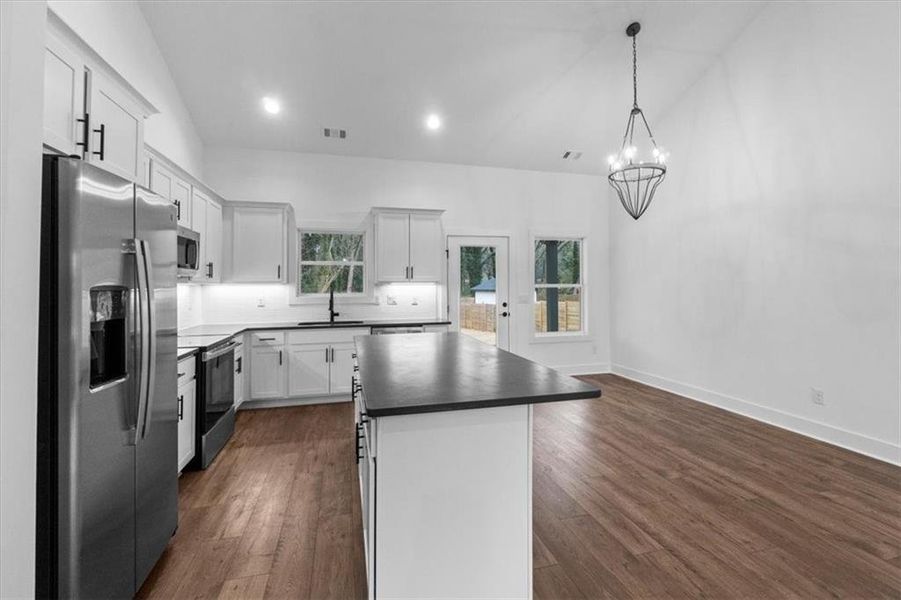 Furnished interior view inside a new home in , Monroe (Image 6).