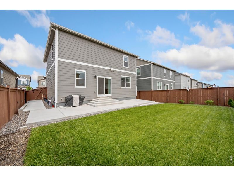 Exterior details and patio area of a home in Mallard Ridge, Johnstown (Image 24).