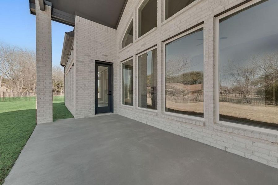 Representative exterior details of a home built from the Grand Reserve by Grand Homes in Heath Golf & Yacht Club, Heath (Image 3).