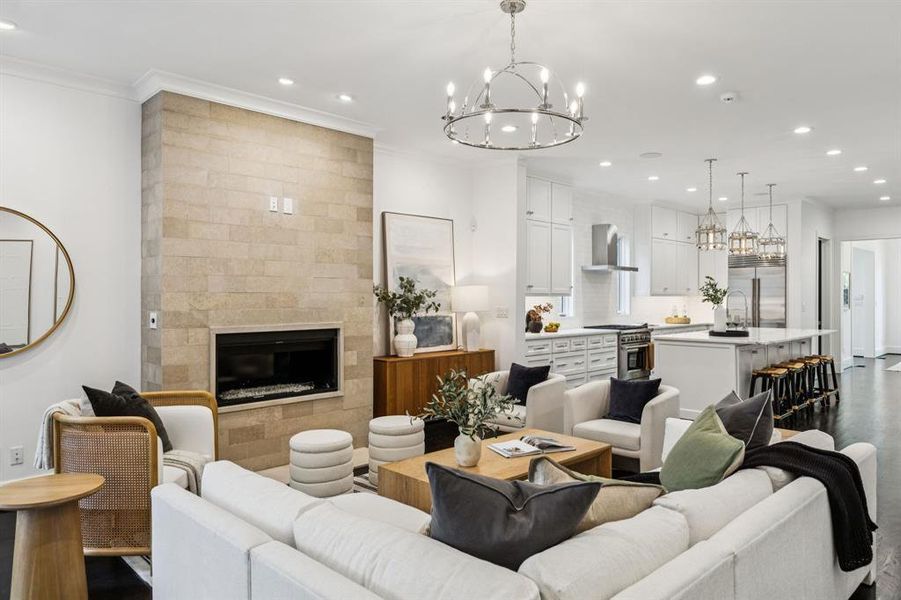 Furnished interior view inside a new home in , Dallas (Image 29). Furnished interior view inside a new home in , Dallas (Image 29).