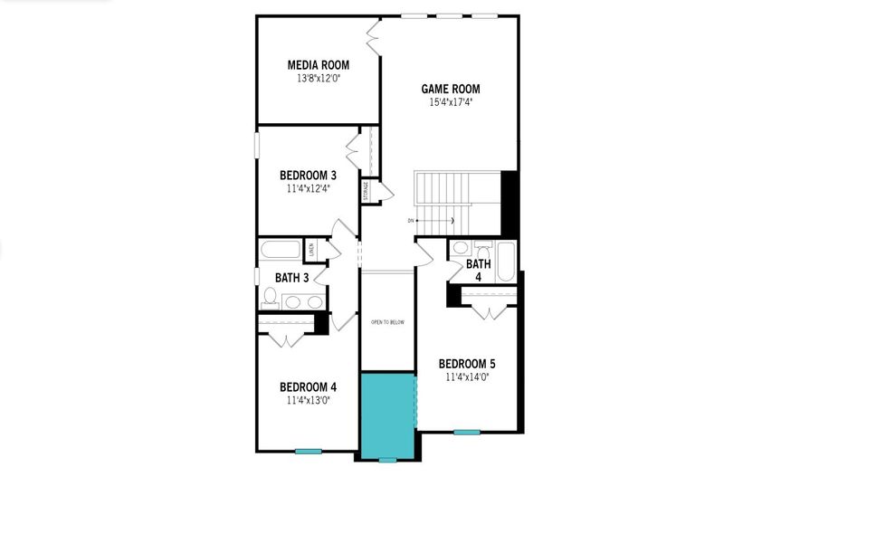 2D floor plan layout of this home in Villages of Creekwood, Frisco, TX (Image 3). 2D floor plan layout of this home in Villages of Creekwood, Frisco, TX (Image 3).